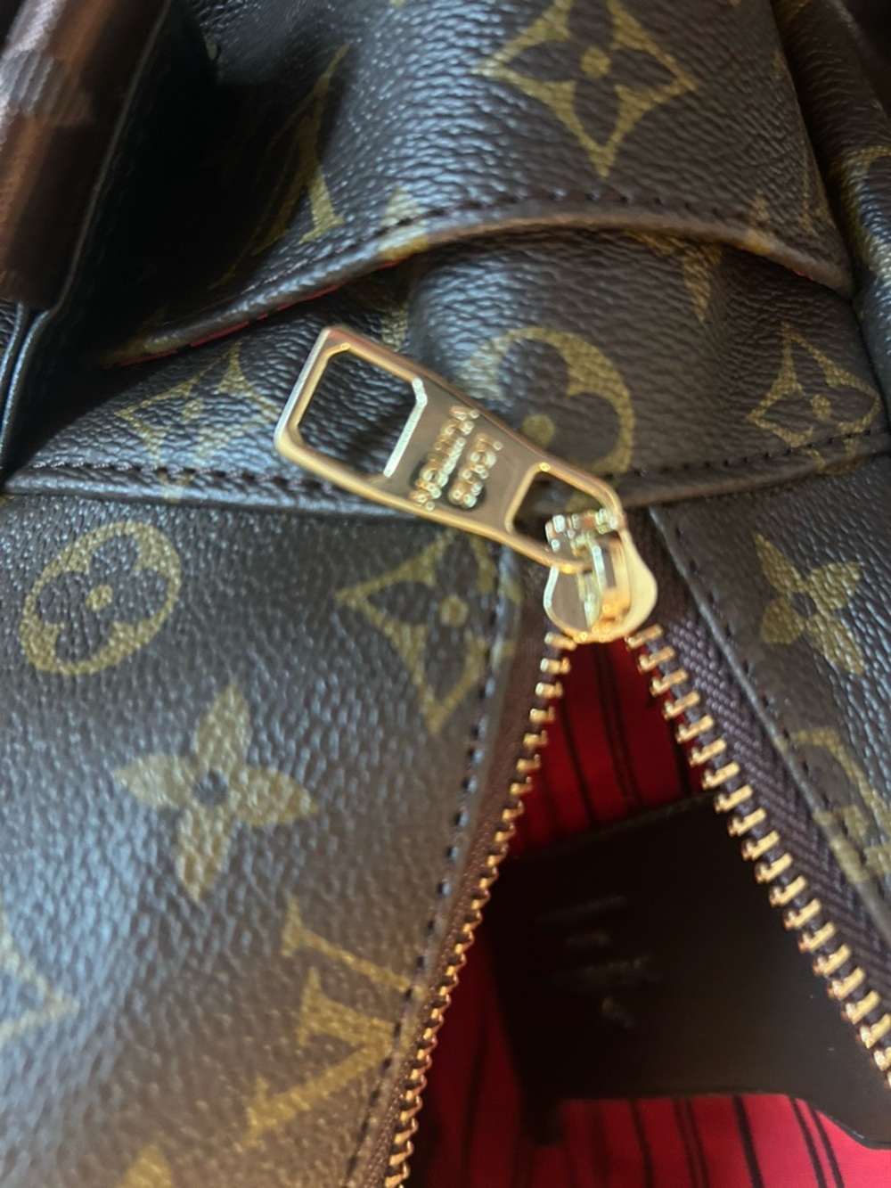 Louis Vuitton Monogram Canvas Backpack in Brown and Gold Hardware - Picture 5 of 9